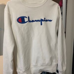 Men’s White Champion Sweatshirt